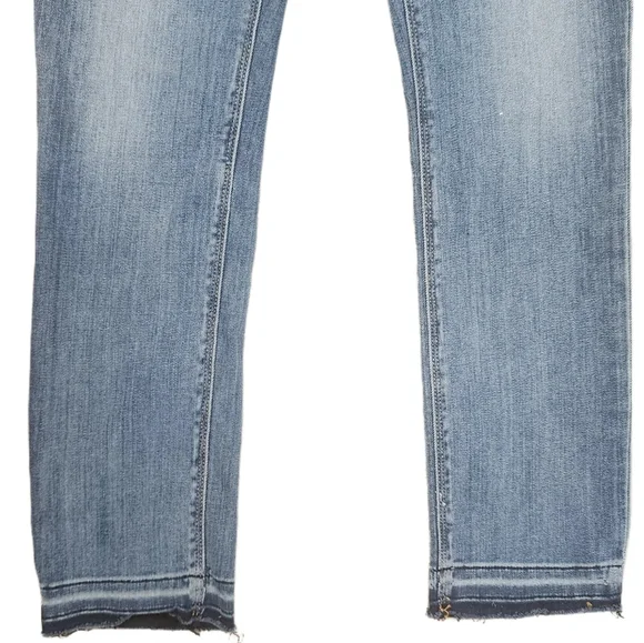 Hudson Jeans. Light Wash Denim with Exposed Hemline. Barbara Skinny. Size 25 - Picture 4 of 10
